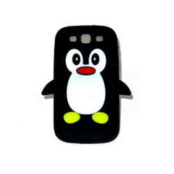 Samsung Galaxy S3 / i9300 3D Penguin Case  (Black)